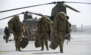 British military personnel depart Camp Bastion