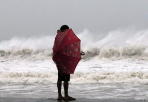 Residents evacuate due to Typhoon Haqupit