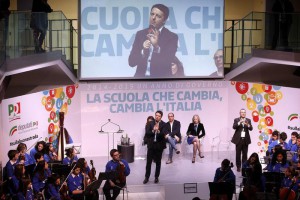 Matteo Renzi at the Democratic Party initiative for the School Reform