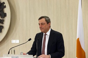 ECB President Mario Draghi visits Cyprus