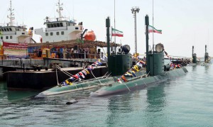 New Iranian Ghadir-class submarines in Bandar Abbas