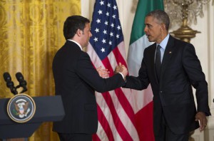 US President Barack Obama hosts Italian Prime Minister Matteo Renzi