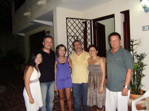 La famiglia Presutti, dalla Colombia, con il nostro collaboratore Pierluigi Spiezia.