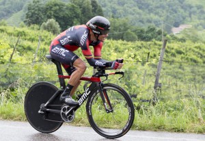 98th Giro d'Italia: 14th stage, Treviso-Valdobbiadene. Belgian Philippe Gilbert of BMC Team