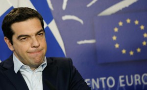 Greek Prime Minister Alexis Tsipras in brussels
