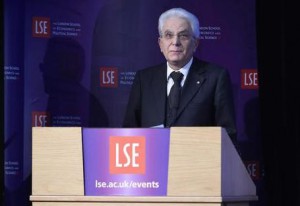 Sergio Mattarella, President of the Republic of Italy delivers a lecture, The Case for Europe: the Italian vision, at the London School of Economics in London