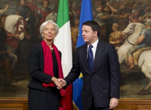 Renzi vede Lagarde, anche Fmi chiede a Ue crescita