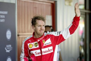 German Formula One driver Sebastian Vettel, of Ferrari team,