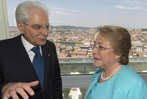 Il presidente Mattarella riceve il presidente del Cile Bachelet