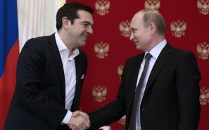 Russian President Vladimir Putin Meets Greek PM Alexis Tsipras In Moscow's Kremlin