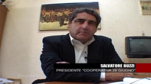 Il fermo immagine tratto dalla trasmissione Rai "Report" mostra un momento dell'intervista a Salvatore Buzzi.