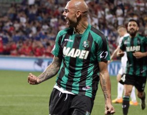 Soccer: Sassuolo's Simone Zaza 