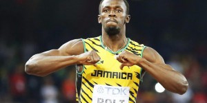 Usain Bolt of Jamaica winning the men's 200m final during the Beijing 2015 IAAF World Championships at the National Stadium, also known as Bird's Nest, in Beijing, China, 27 August 2015.  EPA/SRDJAN SUKI