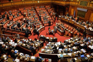 Panoramica dell'aula del Senato. Roma, 31 luglio 2015.    ANSA / MAURIZIO BRAMBATTI