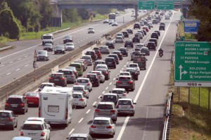 Esodo: traffico intenso in A14 nel Bolognese