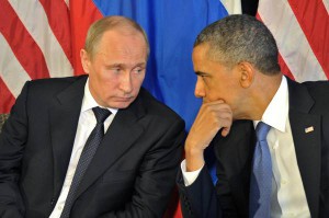 A file picture dated 18 June 2012 shows US President Barack Obama (R) talking with Russian President Vladimir Putin (L) during their meeting at Esperansa hotel prior G20 summit  ANSA/ALEXEI NIKOLSKY/RIA NOVOSTI/KREMLIN POOL
