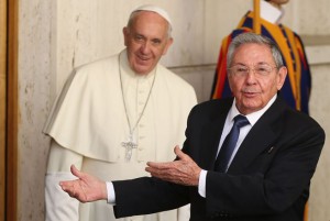 Papa Francesco e Raul Castro