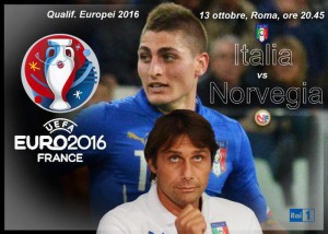 Qualif. Europei 2016, Italia-Norvegia