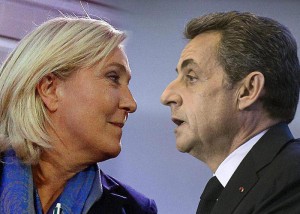 Le Pen - Sarkozy (elaborazione)