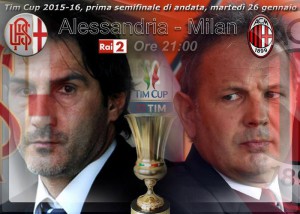 Alessandria-Milan, semifinale di TIM CUP
