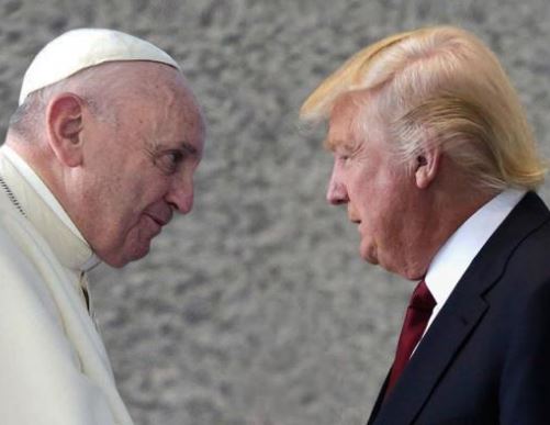 Risultati immagini per Trump atteso dal papa