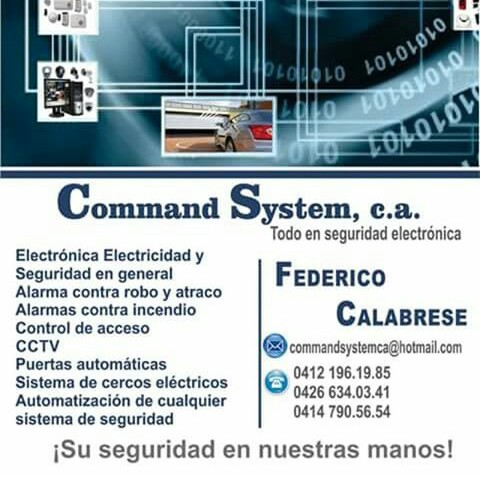 Publicidad Command System, todo en seguridad electronica