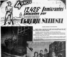 Una pagina de El Nacional con el aviso del Instituto Agrario