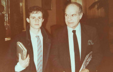 Radio: Sandro Ciotti con il giornalista Emilio Buttaro negli anni '80