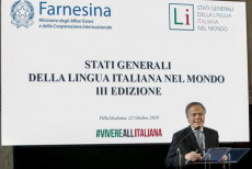 Enzo Moavero Milanesi, ministro degli Affari Esteri e della Cooperazione Internazionale, durante la III edizione degli ''Stati generali della lingua italiana nel mondo''