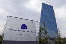 Veduta della sede della Bce a Francoforte..