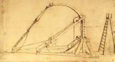 Catapulta elastica e la robotica - Leonardo da Vinci