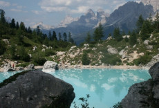 Lago di Sorapis, sul gruppo omonimo, Cortina (Belluno)