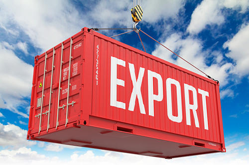 Immagine di un container allusivo alle esportazioni.