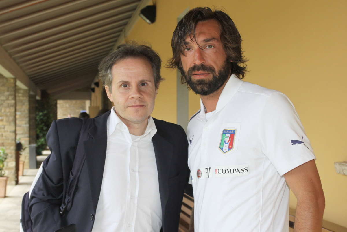 Andrea Pirlo insieme a Emilio Buttaro ai tempi della Nazionale.