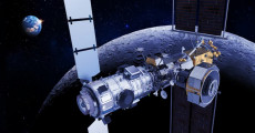 Stazione orbitale intorno alla Luna.