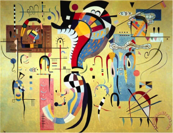 Kandinsky, Centro con accompagnamento 1937