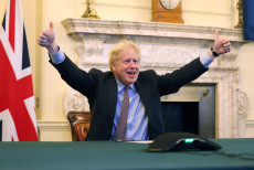 Il premier britannico Boris Johnson in un'immagine d'archivio.