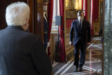 il Presidente della Repubblica Sergio Mattarella con il Prof. Mario Draghi,