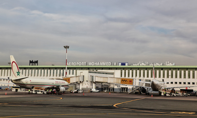 L'aeroporto di Casablanca in Marocco.