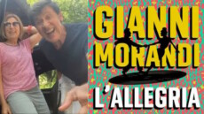 Gianni Morandi e la copertina del singolo "L'Allegria"