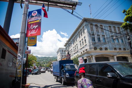 Una strada di Port-au-Prince. Haiti.