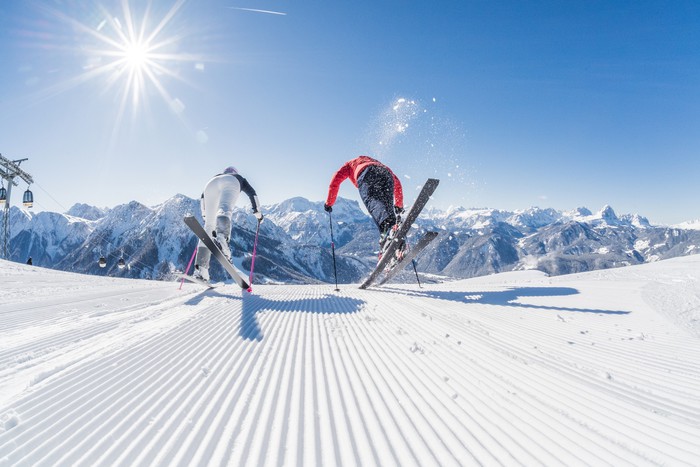 Trentino Alto Adige: pista di sci sulle Dolomiti.