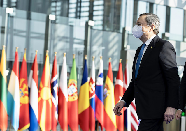 Il Presidente del Consiglio, Mario Draghi, partecipa al Vertice straordinario della NATO
