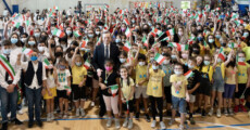 Sommacampagna (Verona) - 20/05/2022 - Il Presidente del Consiglio, Mario Draghi, incontra gli studenti della Scuola Secondaria Inferiore "Dante Alighieri".