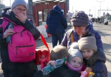Bambini ucraini profughi.