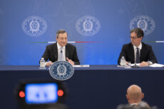Il Presidente del Consiglio, Mario Draghi ha tenuto presso la Sala Polifunzionale della Presidenza del Consiglio, una conferenza stampa con il Sottosegretario Roberto Garofoli, al termine del Consiglio dei Ministri