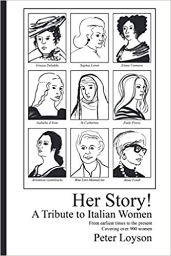 La copertina del libro di Peter Loyson “Her story! A tribute to Italian Women”.