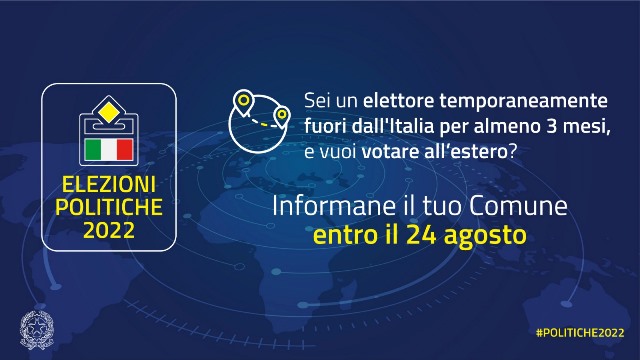 Dal sito web della Farnesina, voto italiani temporalmente all'estero.