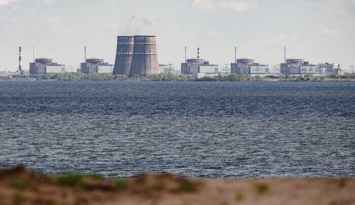 In questa foto d'archivio, vista della centrale nucleare di Zaporizhzhia