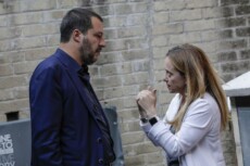 Giorgia Meloni e Matteo Salvini in una foto d'archivio del 2017.
